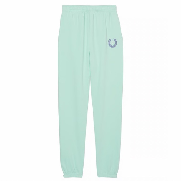 NEW VS PINK SET EVERYDAY FLEECE RELAXED SWEATSUIT SET SIZE LARGE IN OPIC BLUE - Picture 5 of 9